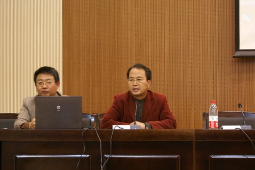 陕西师范大学党委宣传部长孔祥利教授为我校信息学院统计学院师生作